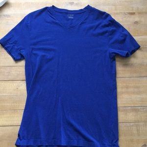 Blue v neck shirt from JCrew